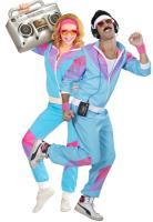 Widmann Disfraz Chandal de los 80 Azul Unisex - Divertido y Retro - details 0