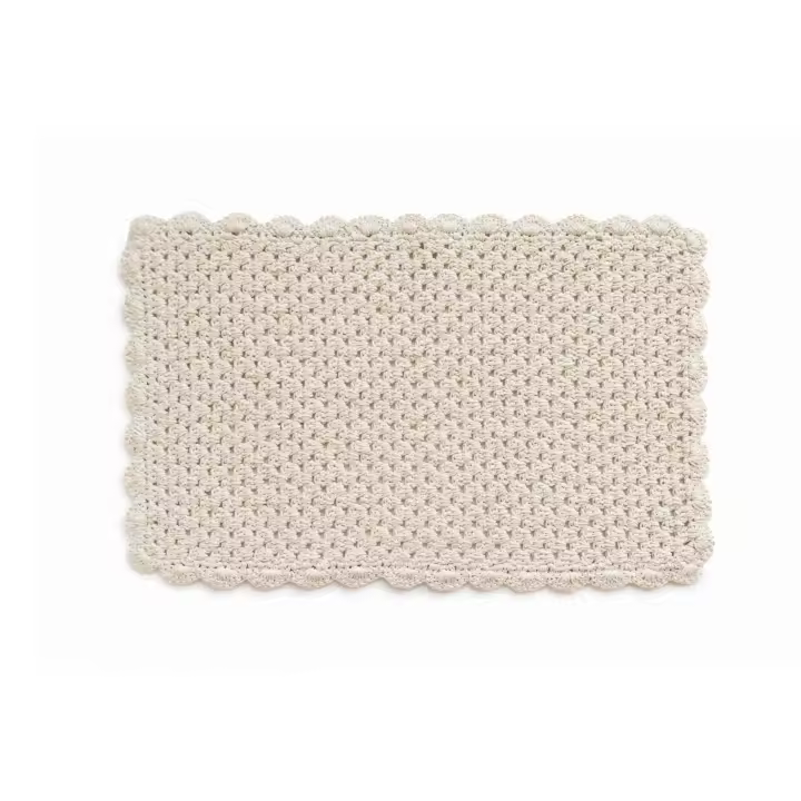 Parentesi Quadra  -  ALFOMBRA KNIT NATURAL 60X90CM - 1