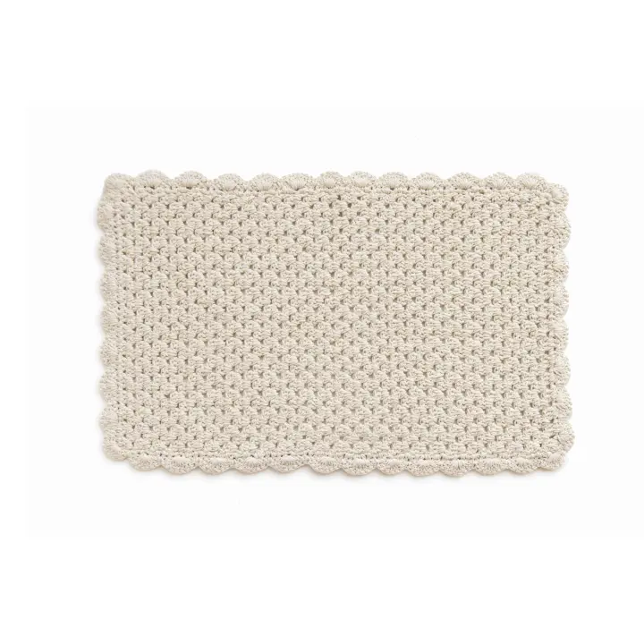 Parentesi Quadra  -  ALFOMBRA KNIT NATURAL 60X90CM - 1