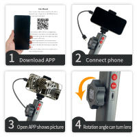 Cámara De Endoscopio Industrial 2.0MP 180 Grados Rotación Para Inspección De Automóviles Con 6 LED Compatible Con iPhone Android PC - details 1