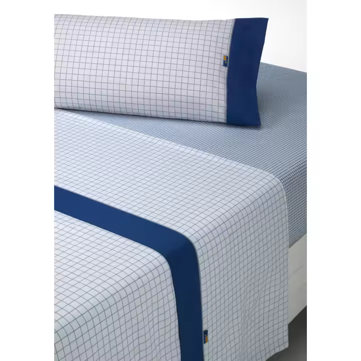 SABANALIA - Juego de sábanas estampadas Checks (Disponible en varios tamaños y colores) - 1
