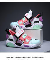 Zapatillas De Baloncesto Para Niños Y Niñas Antideslizantes Deportivas Ligera Para Exteriores Zapatos Cómodos Transpirables Talla Verdadera - details 11