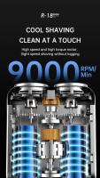 Afeitadora Eléctrica Portátil Para Hombres MINI Viaje Cabeza Magnética Flotante Doble Afeitadora De Barba Recargable Cuchilla Rotatoria Rasador Eléctrico - details 4