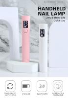 Lámpara Portátil Para Uñas Mini LED UV Recargable Para Secado Rápido De Esmalte De Gel En Forma De Bolígrafo Con Carga USB Máquina De Secado De Uñas Peso Ligero Tamaño Compacto - details 0