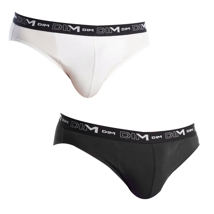 dim-Pack-2 Slips Hombre Dim Cotton Streech - 1