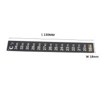 Termómetro Adhesivo Para Acuario Escala Dual 18-34℃ & 64-93℉ Pared De Tanque De Peces Autoadhesivo Tamaño 13*1.8cm Pack De 5/10/20 - details 1
