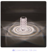 Lámpara De Ambiente LED Cristal Recargable USB Para Decoración De Habitación Fiesta Cena Dormitorio Luz Nocturna - details 8