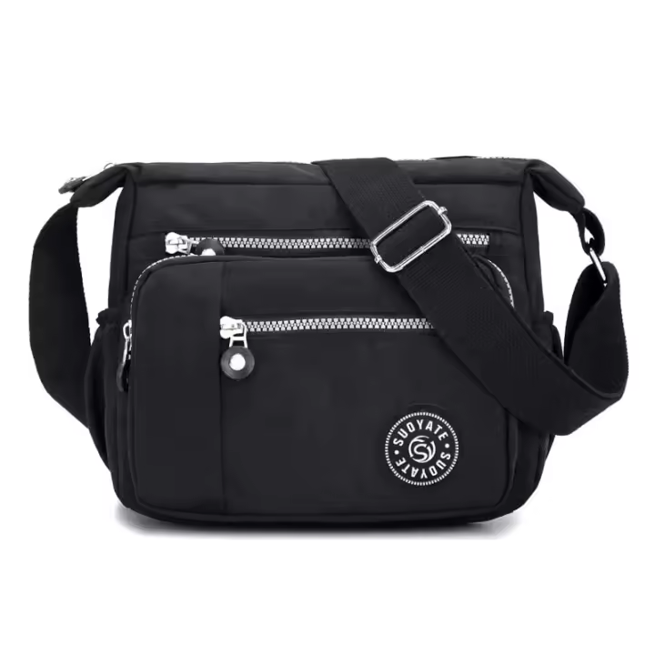 La Bolsa de mensajero de nylon de las mujeres, Bolso impermeable del hombre del multi-Bolso, Bolso de mensajero ligero del viaje - 1