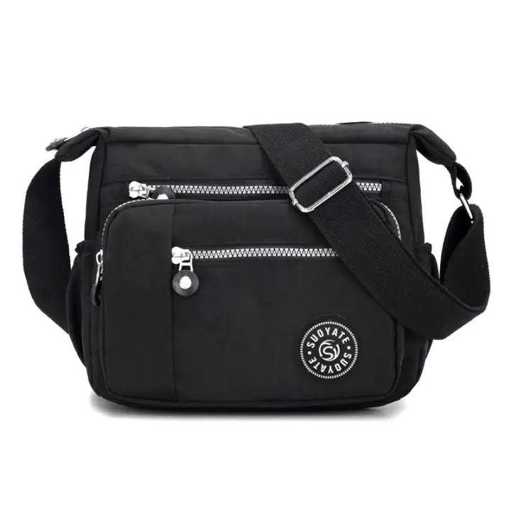 La Bolsa de mensajero de nylon de las mujeres, Bolso impermeable del hombre del multi-Bolso, Bolso de mensajero ligero del viaje - 1