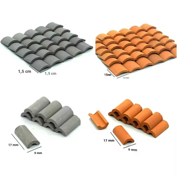 Juego De 60 Piezas De Tijeras De Techo Para Miniatura Casa De Muñecas Puntas De Paja Accesorios Para Cocina Jardín Y Dormitorio Para Niñas - 1