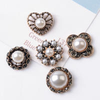 10pcs Botones De Aluminio Con Diamantes Y Perlas Para Decoración De Invitaciones De Boda Y Ropa Accesorios De Joyería Para Niñas - details 19