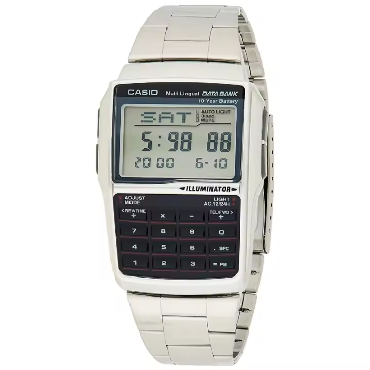 Reloj Digital Casio DBC-32D-1AES para Hombre con Calculadora y Telememo - 1