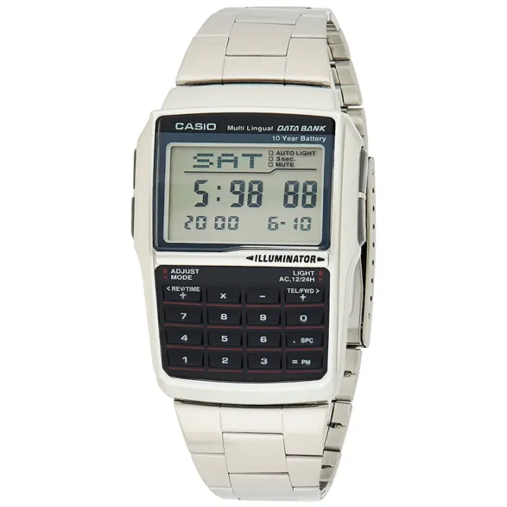 Reloj Digital Casio DBC-32D-1AES para Hombre con Calculadora y Telememo - 1