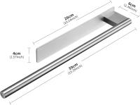 Toalleros de baño sin taladrar adhesivos cepillados de acero inoxidable 304, accesorios sin taladrar en pared para baño y cocina - details 4