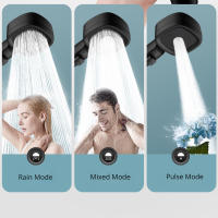 Cabezal de Ducha de alta presión, 3 Modos, ajustable, Parada DE UNA Tecla, rociador de masaje de Agua, accesorios de baño SSITO - details 1