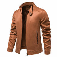 2024 nueva chaqueta de otoño e invierno para hombre, chaqueta versátil de color sólido a la moda para hombre, ropa de trabajo de gamuza, chaqueta para hombre - details 10