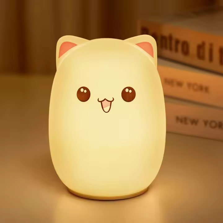 Luz de noche de conejito - Luz de noche para bebé - Luz de noche para dormir - Habitación de bebé - Luz de noche de siete colores - Luz de noche LED recargable - 1