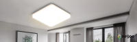 Lámpara de techo, 18W 1800LM Plafon Techo LED, Ip44 Impermeable, Cuadrada Led Lámpara de Baño Cocina Dormitorio Salón Pasillo Habitación Blanco Neutro 4000K [Clase de eficiencia energética A] - details 0