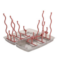 Soporte De Secado Para Botellas Y Tetinas Arbol De Almacenamiento Portátil Doble Cara Para Bebés Con Estante Para Chupetes Y Copas De Alimentación - details 9