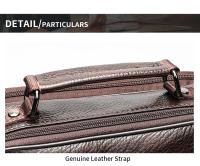 Bolsa De Hombro Para Laptop De 13 Pulgadas WESTAL Para Negocios Y Documentos Correa Ajustable Material Principal Cuero Genuino Estilo Casual - details 18