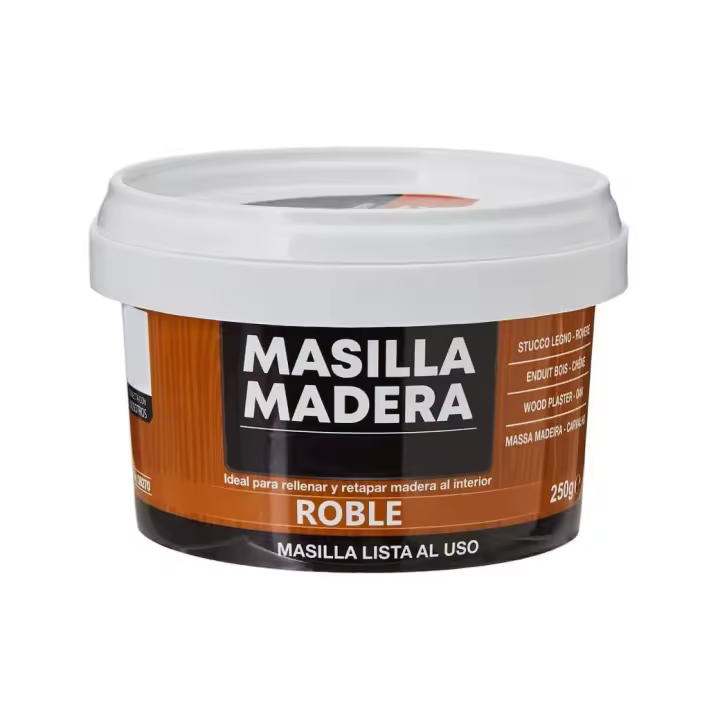 C.A - Masilla para madera de relleno y acabados para tapar fisuras, grietas, agujeros en muebles o sillas, uso interior para profesionales, lista para uso inmediato, 250g - 1