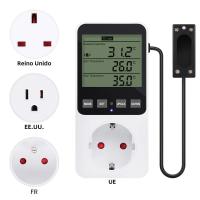 Enchufe Con Control De Humedad Y Temperatura LCD Display Thermostat Switch Sensor De Temperatura Y Control De Humedad Para El Hogar - details 0