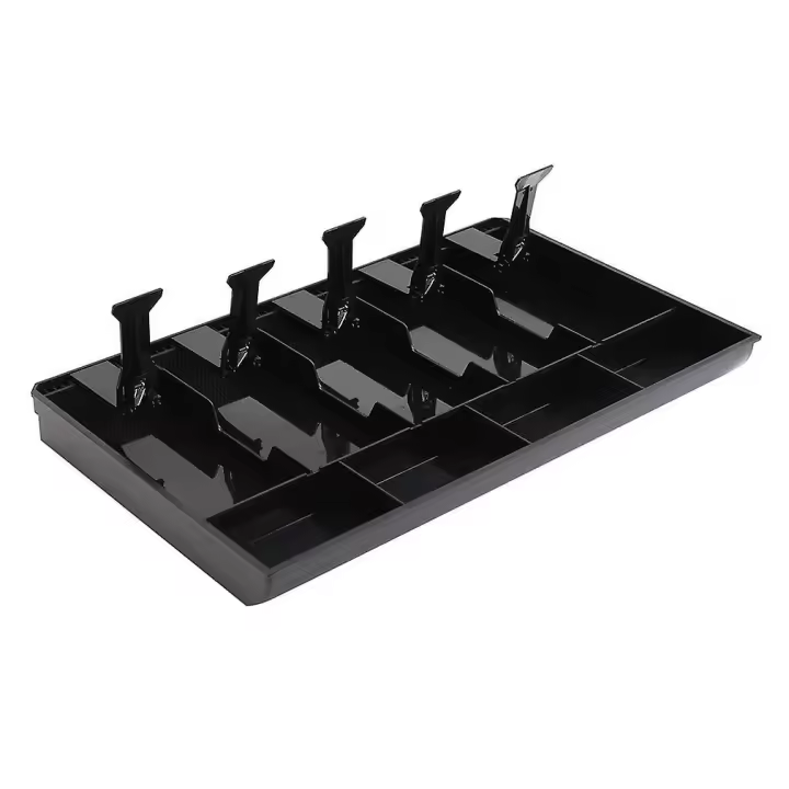 Durable Abs Money Cash Coin Register Insert Bandeja de reemplazo Cajero Almacenamiento Caja registradora Caja clasificar Organizador - 1