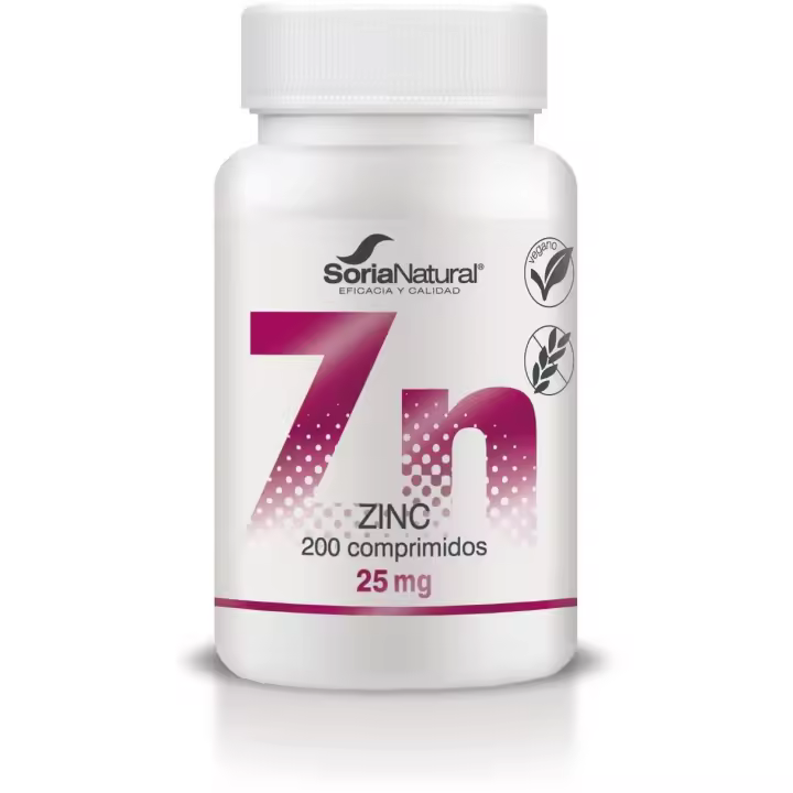 Suplemento Soria Natural Zinc 25 Mg 200 Comprimidos - Apoya el Sistema Inmunológico - 1