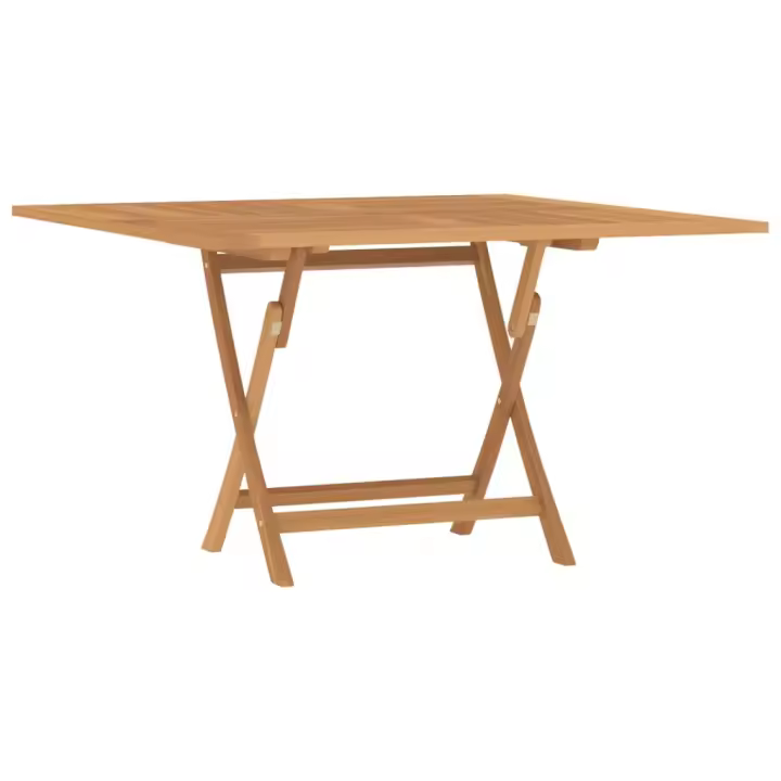Mesa de Jardín plegable Madera maciza de Teca 110x110x75 cm - 1
