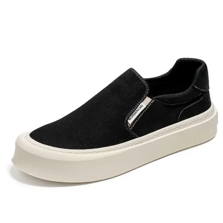 Zapatos Para Hombre Talla Grande Loafers Casuales Cómodos Zapatillas De Piel Suave Ligeros Vintage Flats Para Ocio - 1