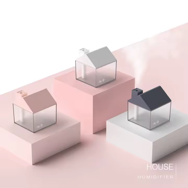 Humidificador doméstico pequeño, versión creativa a batería, minihumidificador portátil silencioso de niebla grande para el hogar - 1