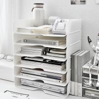 Estantería De Escritorio Multifuncional A4 Para Almacenamiento De Archivos 2 Piezas Para Oficina Y Dormitorio De Estudiantes - details 1