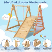 Toboganes y columnas infantiles, Juguetes de Madera para niños. Hecho de Madera maciza de Pino, Madera contrachapada. 3 En 1-3 en 1-Niños con estructuras para trepar, columpio, toboganes, combinaciones de interior. - details 5