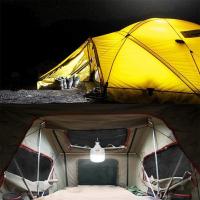 Bombilla LED de emergencia, Bombilla LED DE EMERGENCIA recargable por USB de 100W with 5 Modos de iluminación, Bombilla LED DE EMERGENCIA recargable portáthil with Gancho para Tienda de campaña de picnic al Baire libre - details 1