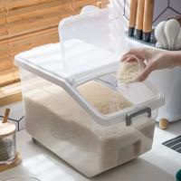 Caja De Almacenamiento De Arroz Grande Dispensador De Granos Jarra De Alimentos Secos Organizador De Cocina Contenedor De Alimentos Para Mascotas - details 5