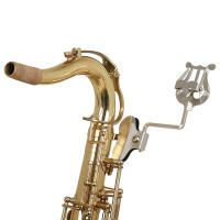 Soporte De Música Universal Portátil De Metal Para Instrumentos De Viento Saxofón Trompeta Trombón Clarinete Marching Silver - details 6