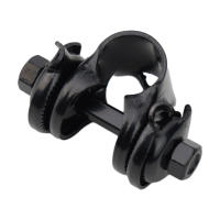 Adaptador De Sillín De Bicicleta De Alta Calidad Para Exterior Clip Fijo Post De Sillín De Acero Carbono Negro Concaavo-convexo - details 0