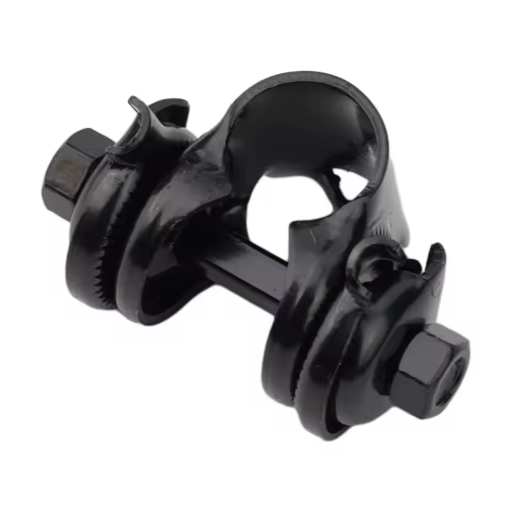 Adaptador De Sillín De Bicicleta De Alta Calidad Para Exterior Clip Fijo Post De Sillín De Acero Carbono Negro Concaavo-convexo - 1
