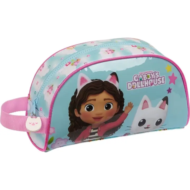 SAFTA - Neceser Adaptable a Carro Gabbys Dollhouse - Neceser Espacioso- Duradero y Elegante- ideal para Accesorios Personales - Neceser Diseño Único y Licencia Oficial by SAFTA - Neceser Material Resistente y Duradero - 1