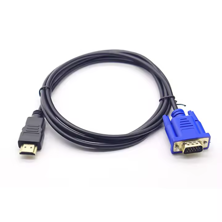 Cable CCTV y adaptador Cable de conversión HDMI a VGA 1080P Adaptador de cable HDMI a VGA 1,8 m (Sin Chip) - 1