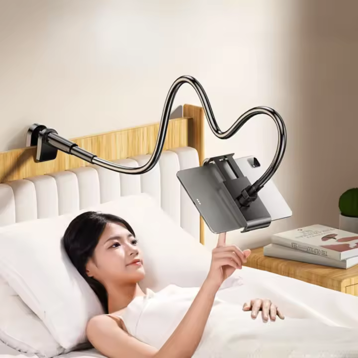 Soporte de mesa voladizo de alta calidad para teléfono móvil, iPad y tabletas, accesorios para transmisión en vivo, soporte colgante para cama - 1