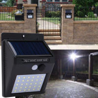 Lámpara Solar Exterior Con Sensor De Movimiento PIR 30 LED Luz De Pared Impermeable Para Jardín Decoración Calle Solar Iluminación Fuente De Energía Solar - details 10