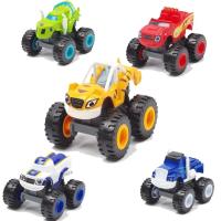 Juguetes De Coche Monstruo Y Máquina Inflamable Russian Crusher Camión De Combate Figura De Vehículos Blaze Regalo De Cumpleaños Para Niños - details 4