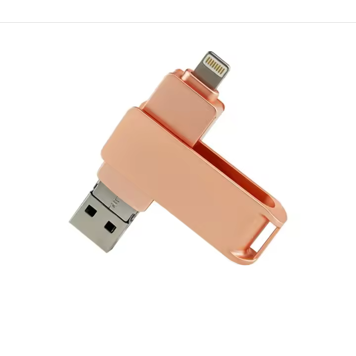 Pendrive 256gb para iPhone Apple Autorización,Vackiit Pen Drive LightningTipo C Memoria USB 3.0 Externa Photo Stick para iPhone iPad Mac iOS Android Teléfono PC con MFI Lightning,USB 3.0,USB C 3 in 1 - 1