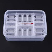 Caja De Incubador Para Huevos De Reptiles 16 Compartimentos Plástico Adecuado Para Lagartos Serpientes Herramienta De Terrario - details 6