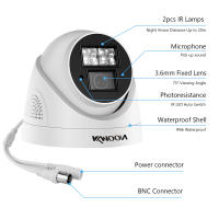 Cámara De Seguridad Analógica 720P Exterior Impermeable Con Visión Nocturna Infrarroja Y Detección De Movimiento Para DVR Analógico - details 0