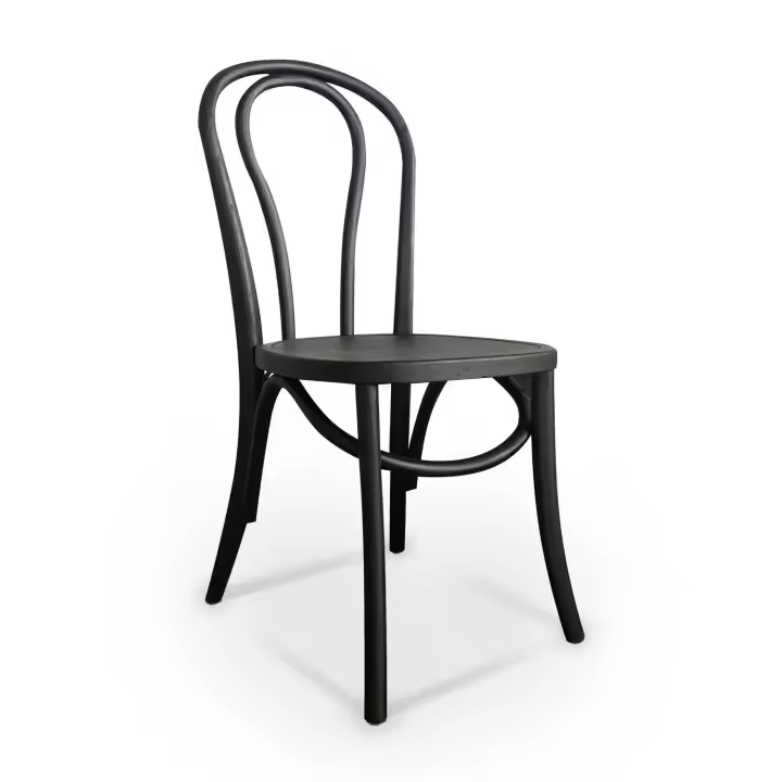 Silla de Madera de Abedul Negra AKIRA ALM-CT - LÚZETE - 1
