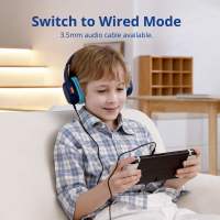 Tronsmart KH02 Auriculares inalámbricos Bluetooth 5.3 para niños, hasta 45 horas de reproducción, plegables y portátiles, micrófono incorporado, limitador de volumen a 93dB, diseño rosa Princesa, ideales para escuela, viaje y avión - details 5