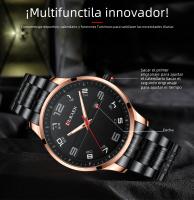 Reloj De Pulsera De Lujo Para Hombre CURREN De Acero Inoxidable Con Movimiento De Cuarzo Manos Luminosas Fecha Automática Estilo Casual - details 6