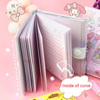 Cuaderno Pequeño Kawaii Sanrio Kuromi Cinnamon Melody Dibujo Animado Portátil Para Escuela Suministros De Oficina Regalos - details 2